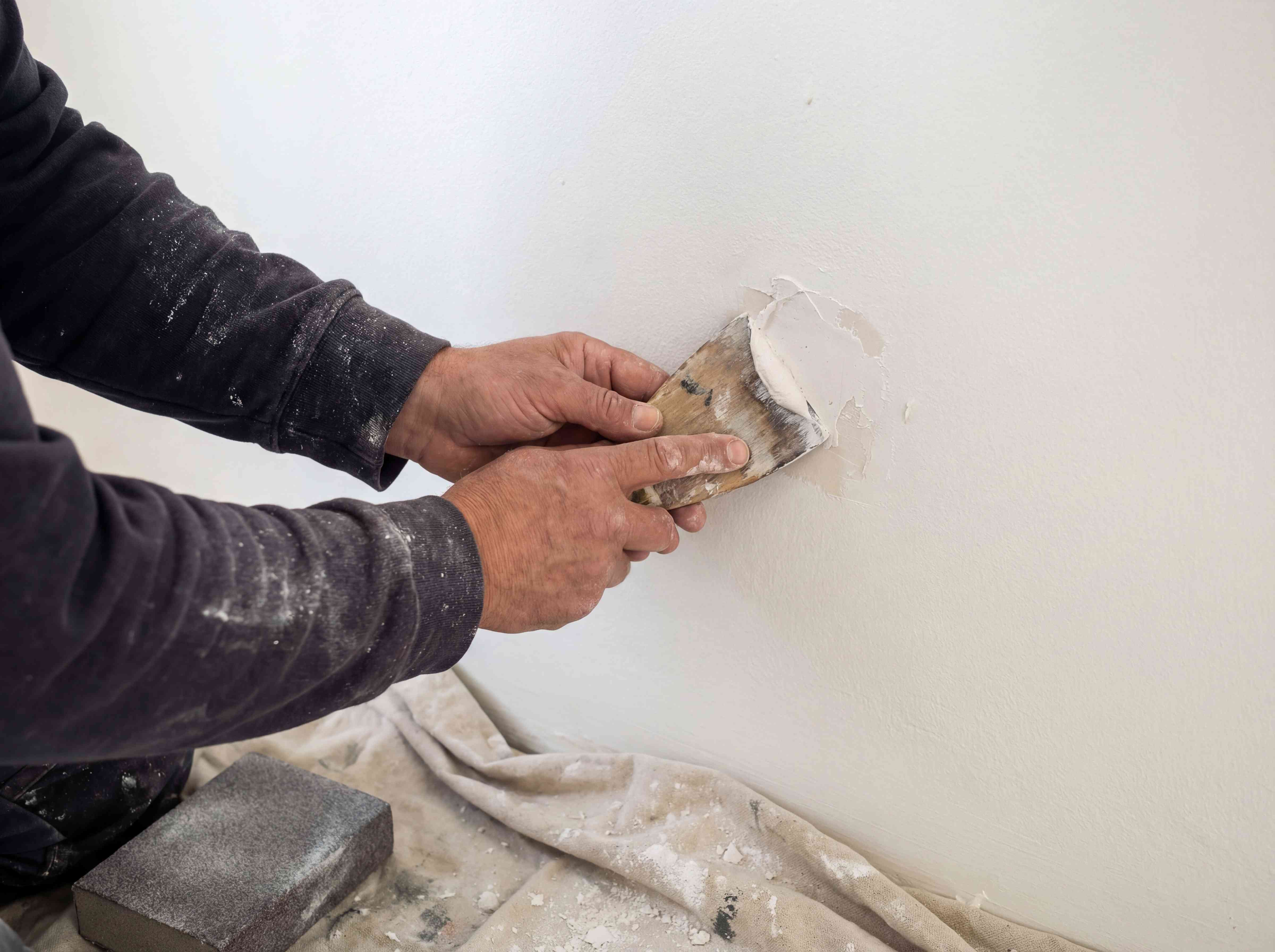 Professional drywall patch and paint touch-up service